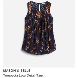 Mason & Belle Tempesta Lace Detail Tank